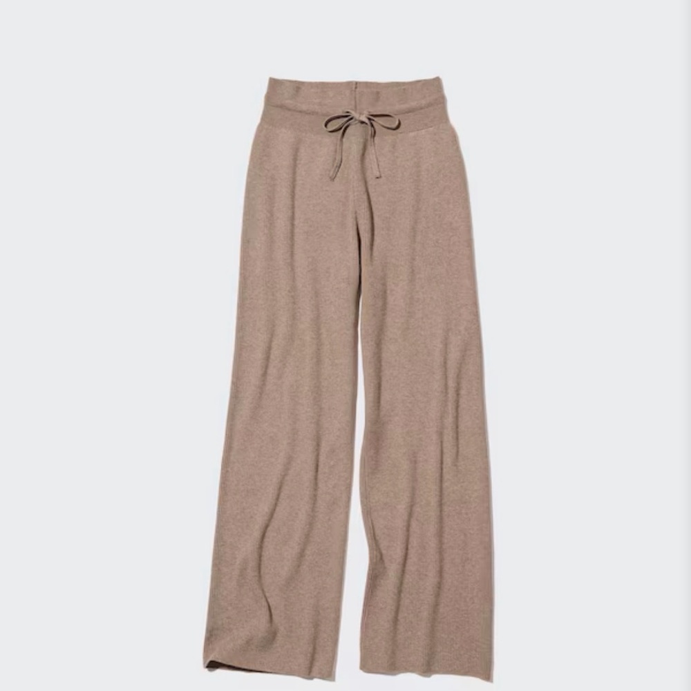 Uniqlo Tan Wide Leg Pants